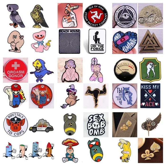 Коллекция. Необычные. Оригинальные. Броши/значки. Мужчинам и Женщинам.