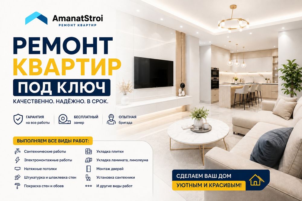 Ремонт под ключ.