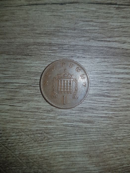 Moneda New Penny prima ediție 1971