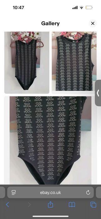 Zara Barbie боди с камъни XS - S