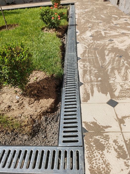 Пластик Лоток. Трап брусчатка, кафел ва топинг поллар учун. Кришка