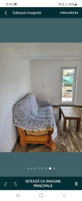 Apartament la demisol de inchiriat