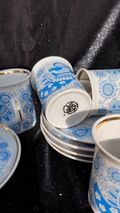 Нов неупотребяван Български порцеланов сервиз за кафе на Разград