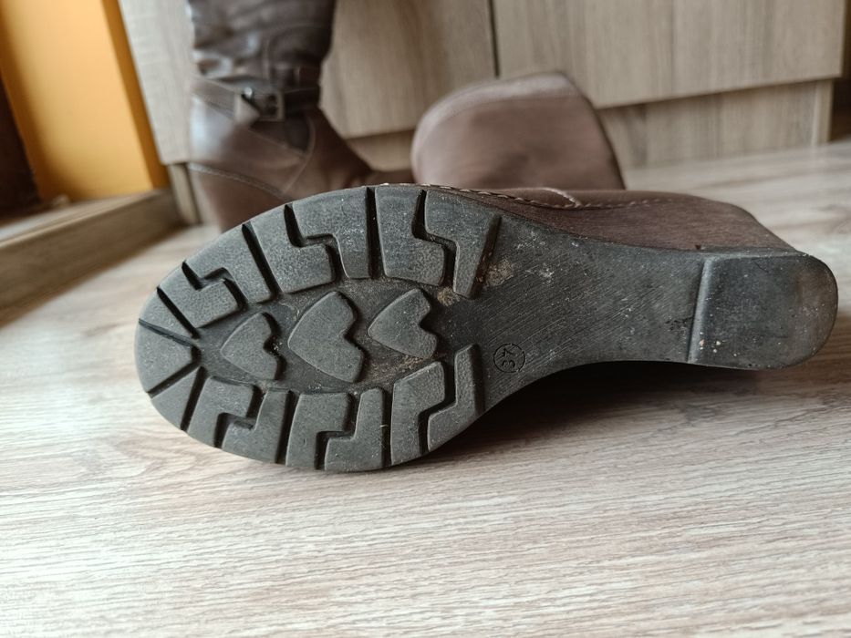 Ботуши естествена кожа 37 + подарък