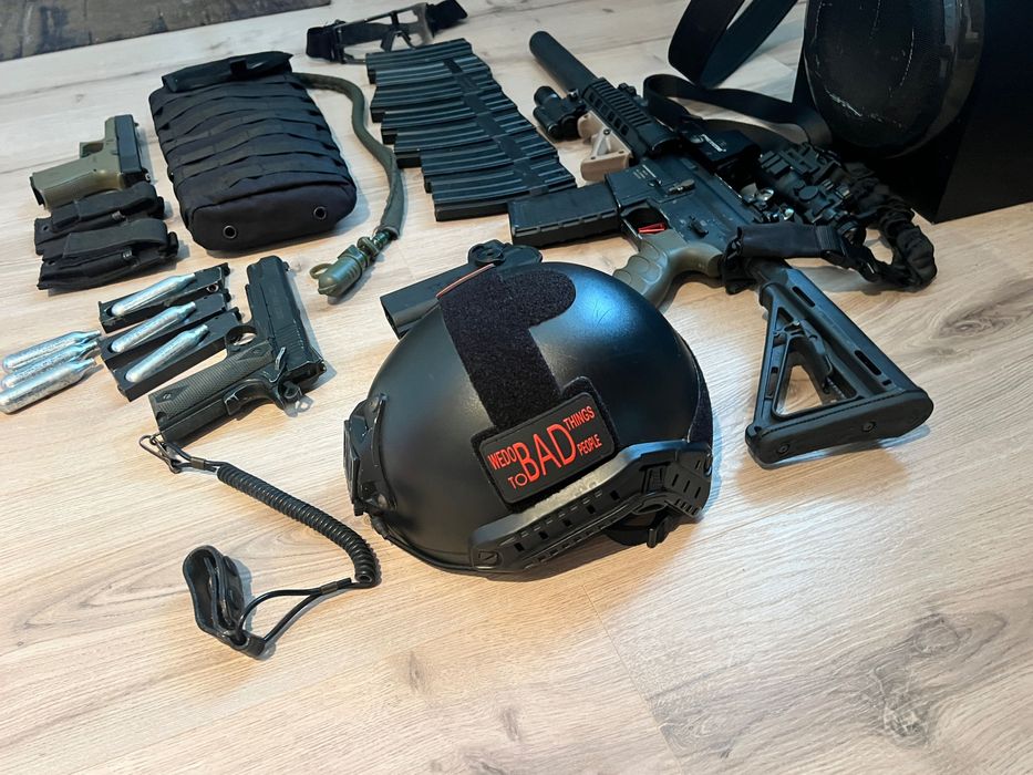 Oberland m7 Airsoft modificat! Plus Colt Glock defect!