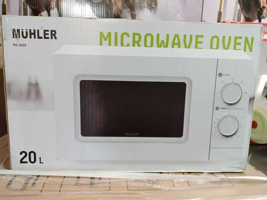 ТОП ЦЕНА! Микровълнова фурна MUHLER MO-5009 20L,700W,механичен контрол