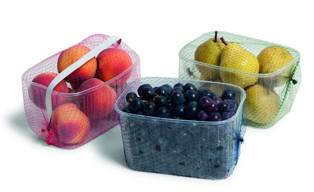 Plasa tubulara ambalat caserole fructe/legume extrudata