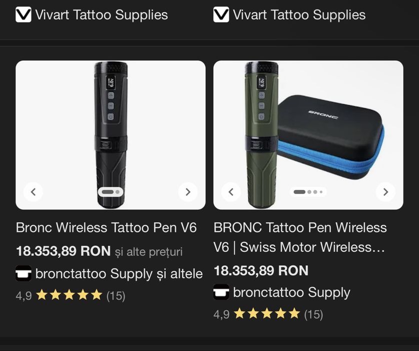 Vand aparat de tatuat wireless