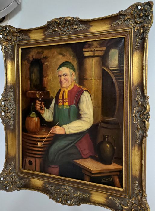 Tablu vechi - ulei pe pânză