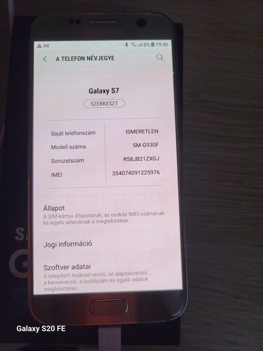 Vand Samsung S7 cu cutie