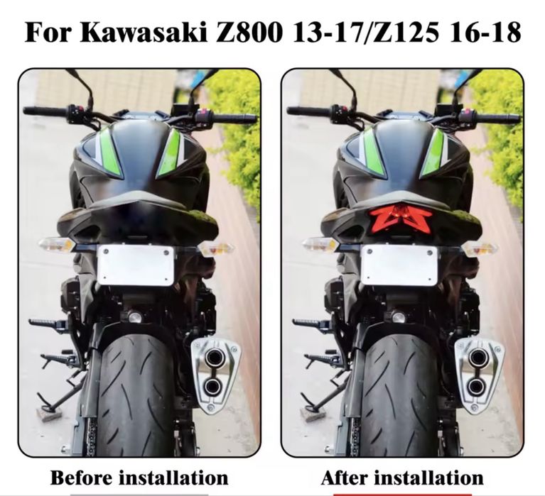 Stop Lampa Spate Led Stop Frana Semnalizare Semnal Kawasaki ZX6R Z800 2013-2016 Z125 2013-22
