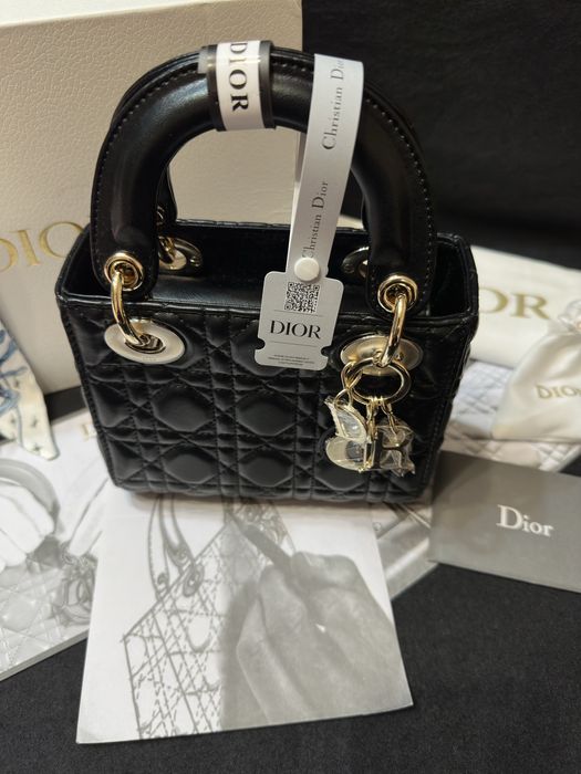 Дамска черна чанта DIOR