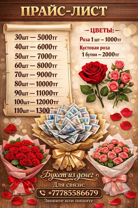 Букет из денег для подарок