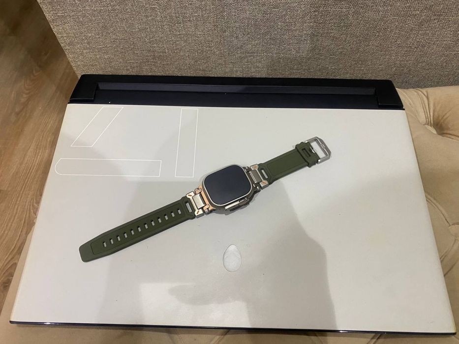 * стильный брутальный ремешок на Apple Watch Ultra комбинированный