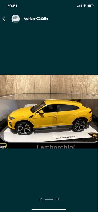 Bburago LAMBORGHINI URUS machetă auto scara 1:18