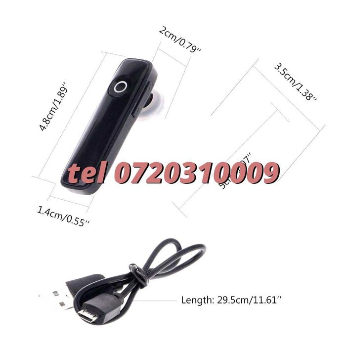 Casca Bluetooth Model 2018 M165 Universal pentru telefon