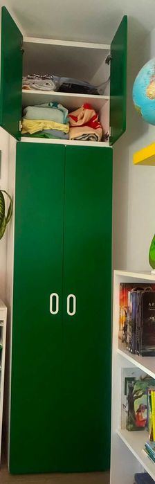 Dulap alb/verde Ikea Stuva
