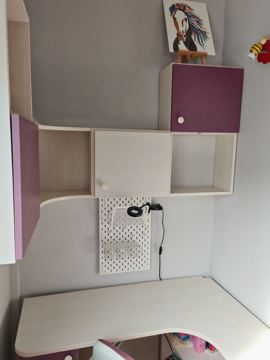 Ansamblu Birou Curb și Etajere Neoset