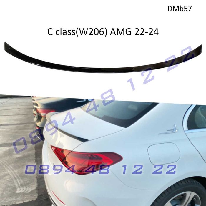 Заден лип спойлер багажник Mercedes 2022-2024 C W206 AMG мерцедес амг