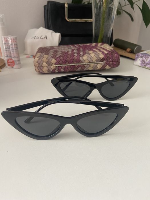 Черни слънчеви очила “котешко око”