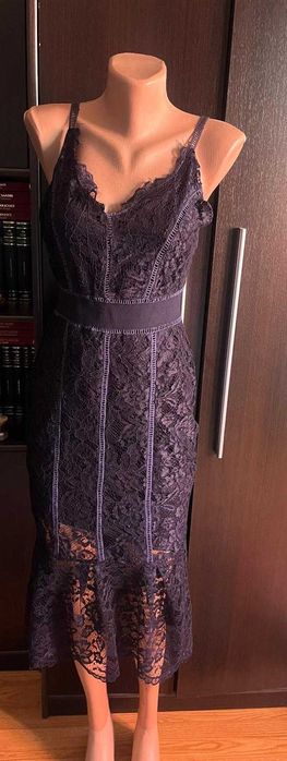 Rochie dantela bleumarin TRNC Londra, noua, cu eticheta