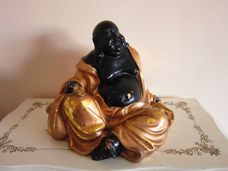 cadou rar Laughing Happy Golden Fat Buddha cadou  feng shui