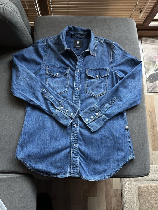 Оригинална дамска дънкова риза G-star RAW
