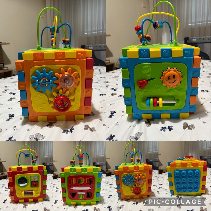 Играчки - куб, триъгълник и топка