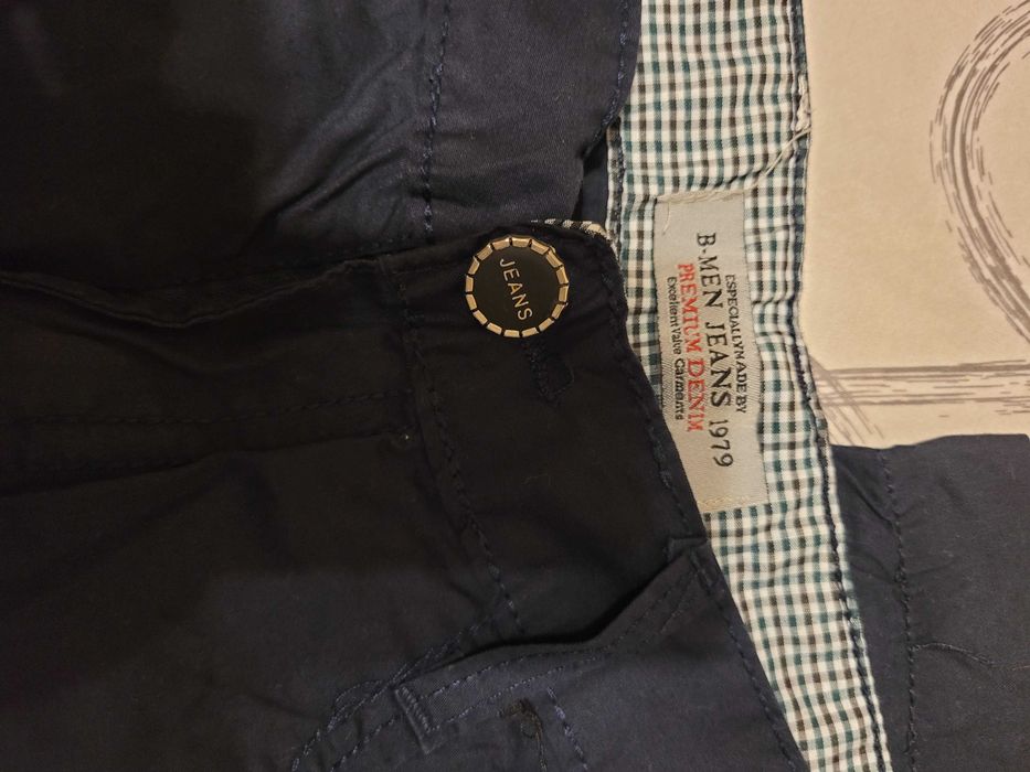 Pantalon scurți Premium Denim, marimea 42, bleumarin