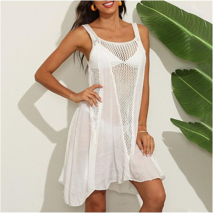 Плажна туника -рокля на една кука