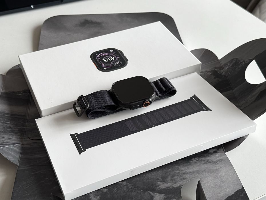 НОВ! Apple Watch Ultra 3 49mm Black Alpin loop Гаранция + Застраховка