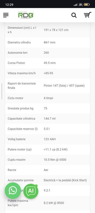Vând motocross enduro