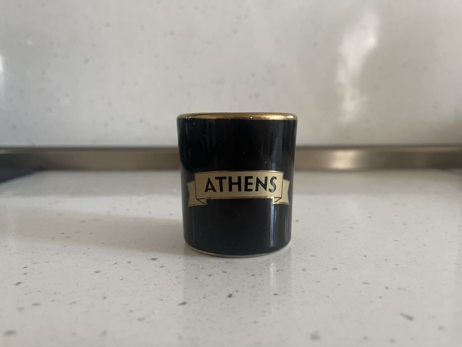 Декоративни шот чашки – Гърция, 24K злато (2 бр.)