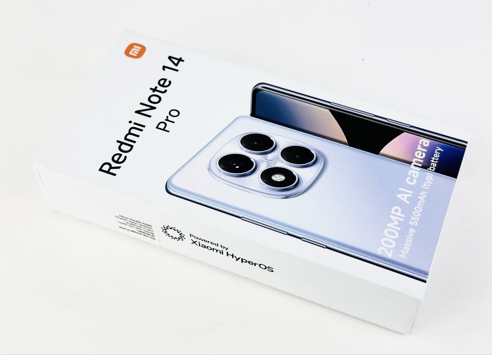 НОВ! Xiaomi Redmi Note 14 Pro 256GB 8RAM Black 2г. Гаранция!