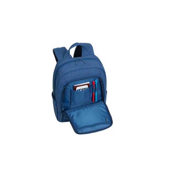 ^Рюкзак RIVACASE 7560 blue Laptop Canvas Backpack 15.6" / 6
