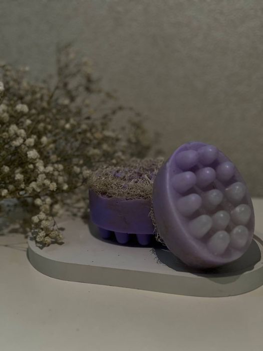 Мыло ручной работы с люфой