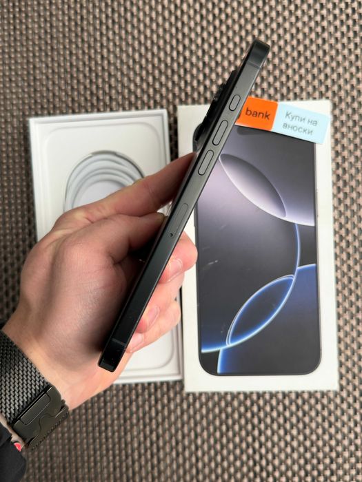 КАТО НОВ! iPhone 16 Pro MAX Лизинг от 32Е/мес MAX Black Titanium 256G