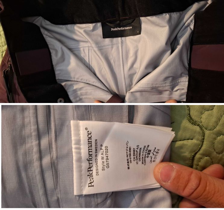 Pantaloni/suprapantaloni hardshell iarna/ski Peak Performance Gore-Tex