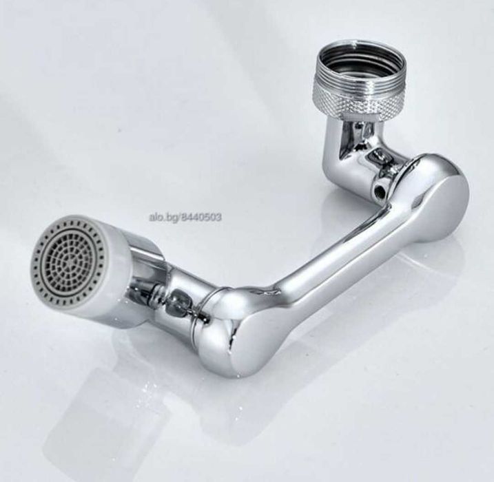 Универсален чупещ удължител за чешма мивка смесител батерия с 2 струи