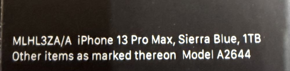 iPhone 13 Pro Max 1TB