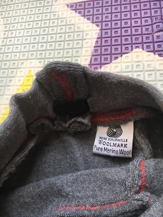 Pantaloni lana upcyling pt 6-8 ani