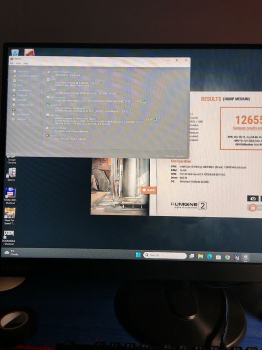 Kit gaming i5 8500 MSI z370 și gtx 1070 zotac