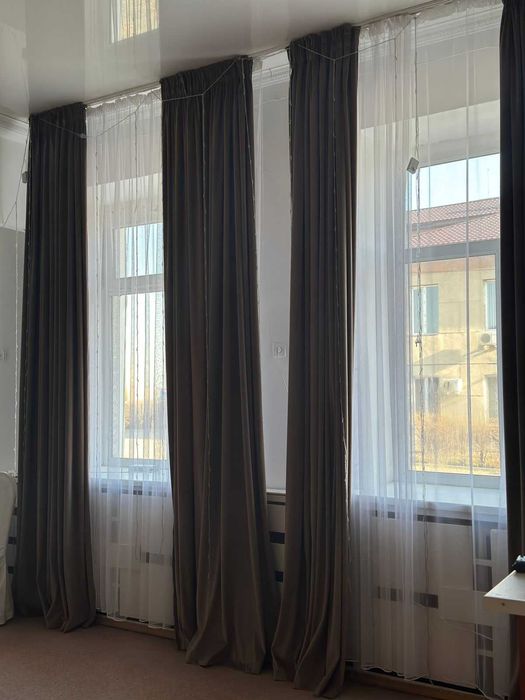 Шторы, тюль, люстры