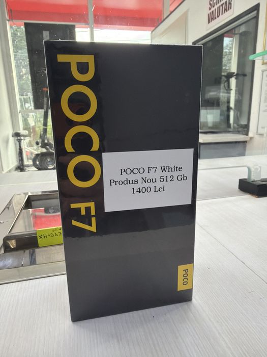 POCO F7 White – 512 GB – NOU, sigilat – Preț excelent!