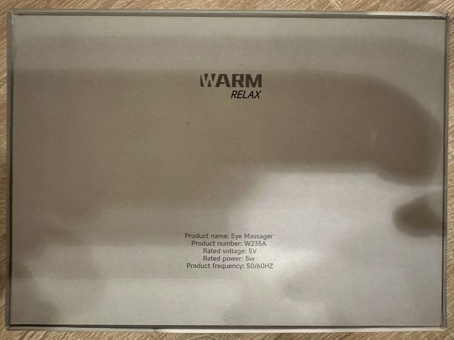 Интелигентен масажор за очи Warm Relax W235A