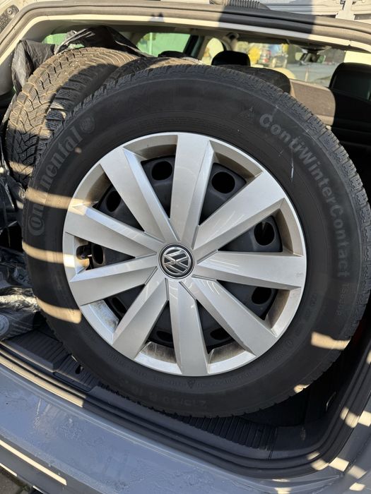 Roti otel si capace originale VW 16 inch 5x112