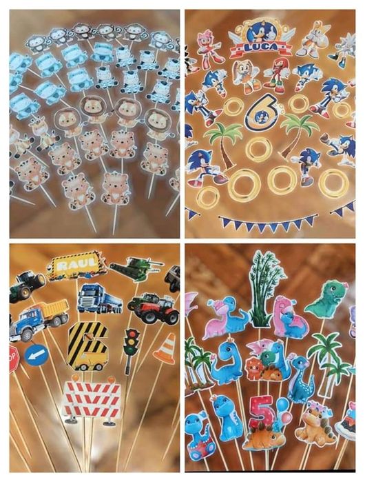 Topper cake/tort/briosa/disney/ghirlanda nume