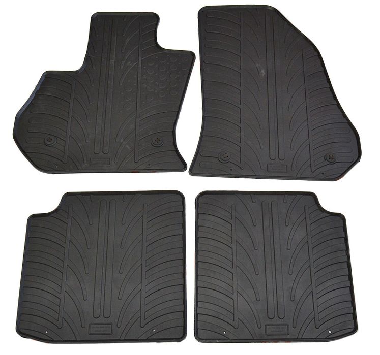Set covorase auto din cauciuc Fiat 500L 2012-06.2017, Negru, 4 buc