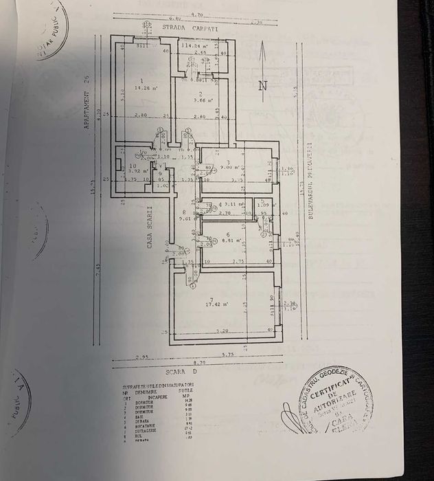 Apartament 4 camere 82 m² etaj 1 – Gura Leului Barlad