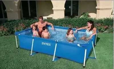 Бассейн каркасный прямоугольный Intex 28271, 220х150х65см, 2282л
